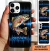 Maxcorners Fishing Phone Case Sound Wave Pattern Custom Name Phone Case