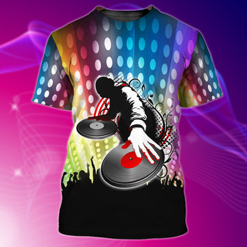 Maxcorners DJ Play 3D All Over Printed Shirt