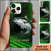 Maxcorners Fishing Phone Case Realistic Fish Artwork Custom Name Phone Case