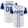 Maxcorners Custom White Royal Authentic Two Tone Baseball Jersey LM2605