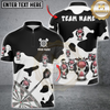 Maxcorners Darts Funny Cow Cartoon Personalized Name 3D Unisex Shirt