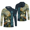 Maxcorners Fishing Hunting, Breathable Long Sleeve Shirt, Long Sleeve Sun Shirt Mens, Fishing Gifts For Men