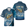 Maxcorners The Reel Life, Fishing UV Shirts, Men Button Down Shirt, Fisherman Gift, Mens Casual Shirts, Crappie Fish
