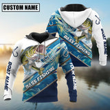 Maxcorners Personalized Bass Fishing Jerseys 3D Hoodie