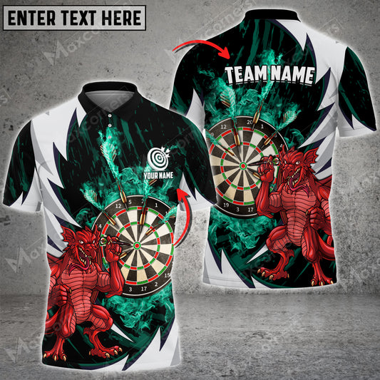 Maxcorners Darts Fire Personalized Name, Team Name Unisex 3D Shirt( More Color Options )