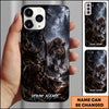 Maxcorners Bull Moose Hunting Bow Hunter Dark Forest Multi Options Personalized Name Phone Case