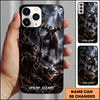 Maxcorners Bull Moose Hunting Bow Hunter Dark Forest Multi Options Personalized Name Phone Case