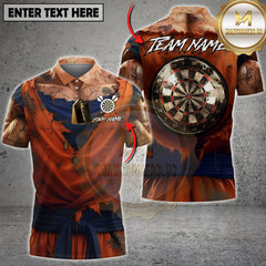 Maxcorners Anime Darts Saiyan Fighter Design Personalized Name 3D Unisex Shirt