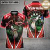 Maxcorners Dart Crocodile Team Lightning Multicolor Customized Name, Team Name 3D Shirts