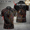 Maxcorners Bowling Dragon 8 Ball Graphic Personalized Name, Team Name Unisex 3D Shirt (4 Colors)
