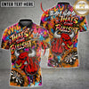 Maxcorners Darts Angry Bull Middle Finger That's Some Bullshit Paint Splatter Multi Options Personalized Name, Team Name Unisex 3D Shirt (5 Colors)