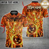 Maxcorners Bowling Funny Crazy Face Pins Lightning Fireball Neon Multi Options Personalized Name, Team Name Unisex 3D Shirt (5 Colors)