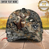 Maxcorners Deer Hunting Rustic Gear Camo Iron Plates Custom Name 3D Cap (6 colors)