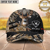 Maxcorners Deer Hunting Camo Honeycomb Tactical Pattern Personalized Name 3D Cap (6 Colors)