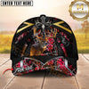 Maxcorners Hunting Whitetail Deer Viking Skull Black Gold Arrow Camo Custom Name 3D Cap (5 Colors)