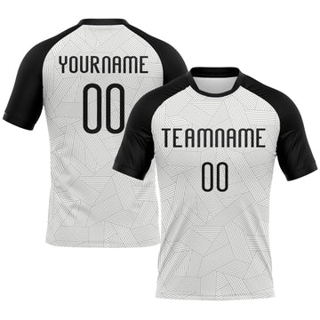 Maxcorners Custom White Black Abstract Line Sublimation Volleyball Uniform Jersey LM2605