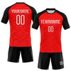 Maxcorners Custom Red White-Black Sublimation Volleyball Uniform Jersey LM2605