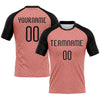 Maxcorners Custom Light Pink Black-White Geometric Shape Sublimation Volleyball Uniform Jersey LM2605