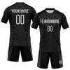 Maxcorners Custom Black White Geometric Shape Sublimation Volleyball Uniform Jersey LM2605
