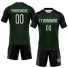 Maxcorners Custom Grass Green White-Black Geometric Shape Sublimation Volleyball Uniform Jersey LM2605