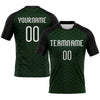 Maxcorners Custom Grass Green White-Black Geometric Shape Sublimation Volleyball Uniform Jersey LM2605