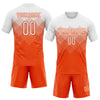 Maxcorners Custom Orange White Geometric Shape Sublimation Volleyball Uniform Jersey LM2605