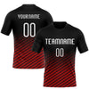 Maxcorners Custom Black White-Red Geometric Shape Elite Sublimation Volleyball Uniform Jersey LM2605
