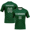 Maxcorners Custom Green White Geometric Shape Sublimation Volleyball Uniform Jersey LM2605