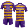 Maxcorners Custom Purple Yellow-White Abstract Lines Sublimation Volleyball Uniform Jersey LM2605