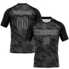 Maxcorners Custom Black White Lines Sublimation Volleyball Uniform Jersey LM2605
