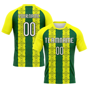 Maxcorners Custom Light Yellow Green-Black Abstract Shape Sublimation Volleyball Uniform Jersey LM2605