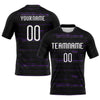 Maxcorners Custom Black White-Purple Bright Lines Sublimation Volleyball Uniform Jersey LM2605