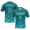 Maxcorners Custom Midnight Green White Geometric Shape Sublimation Volleyball Uniform Jersey LM2605