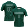 Maxcorners Custom Midnight Green White Geometric Shape Elite Sublimation Volleyball Uniform Jersey LM2605