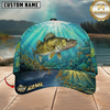 Maxcorners Underwater Coral Reef Custom Name Fishing Cap