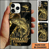 Maxcorners Luxury Gold Splash Custom Name Fishing Phone Case