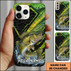 Maxcorners Geometric Scale Custom Name Fishing Phone Case