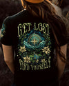 Maxcorners Get Lost Find Yourself Compass All Over Print LM2101