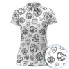 Maxcorners Horny Brat Sketch Pattern Polos, Funny Golf Shirt For Men, Golf Gift For Golfer