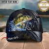 Maxcorners Ripped Metal Hook Design Custom Name Fishing Cap
