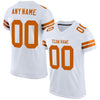 Maxcorners Custom White Texas Orange Mesh Authentic Football Jersey LM2605