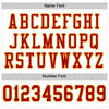Maxcorners Custom White Red-Gold Mesh Authentic Football Jersey LM2605