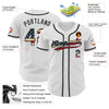 Maxcorners Custom Black Pink-Light Blue Premium American Flag Fashion Baseball Jersey LM0210
