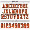Maxcorners Custom White Orange-Black Mesh Authentic Football Jersey LM2605