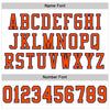 Maxcorners Custom White Orange-Navy Mesh Authentic Football Jersey LM2605