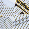 Maxcorners Custom White (Navy Red Pinstripe) Navy-Red Authentic Baseball Jersey LM2605