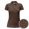 Maxcorners Funny Duck Pattern Golf Polos, Brown Camouflage Style Shirt For Men, Cool Outdoor Golf Shirt Gift For Golfers