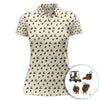 Maxcorners Funny Dachshund Golf Shirt, Wiener Dog Pattern Polos For Men, Golf Gift For Golfers