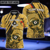 Maxcorners Billiards Ball Skull Personalized 3D Shirt