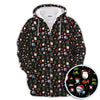 Maxcorners Funny Christmas Golf Shirt, Pattern Golf Polos For Men, Xmas Golf Shirt For Golfers